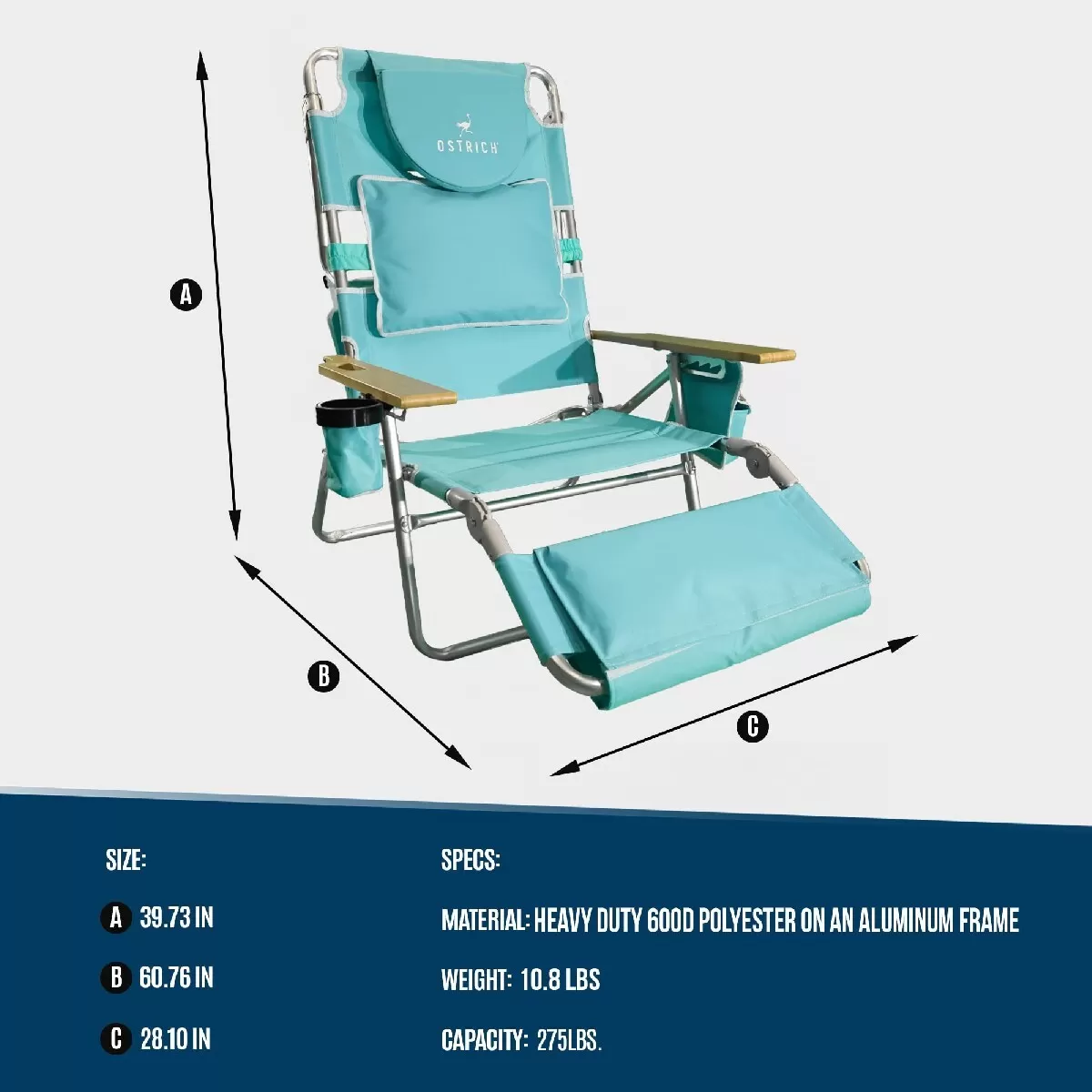 ⚡Clearance Sale⚡Today's Special Offer -3-in-1 Aluminum Beach Chair