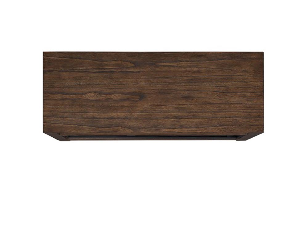 Gifford Electric Fireplace Media Console in Prairie Brown