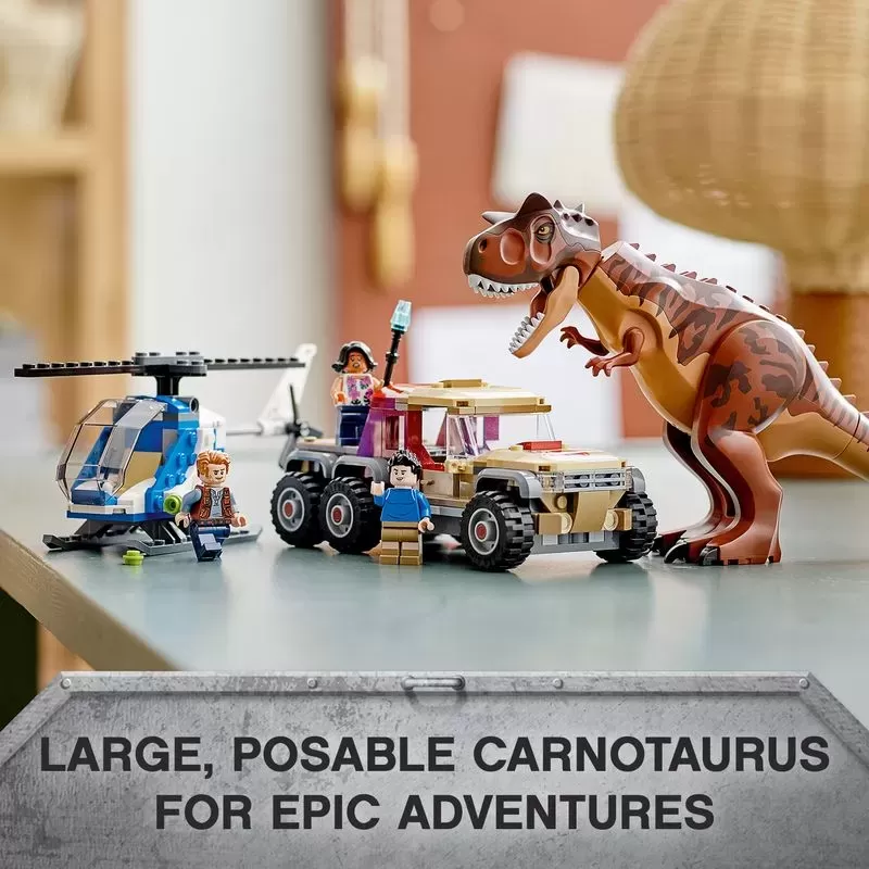 76941 JURASSIC WORLD CARNOTAURUS DINOSAUR CHASE