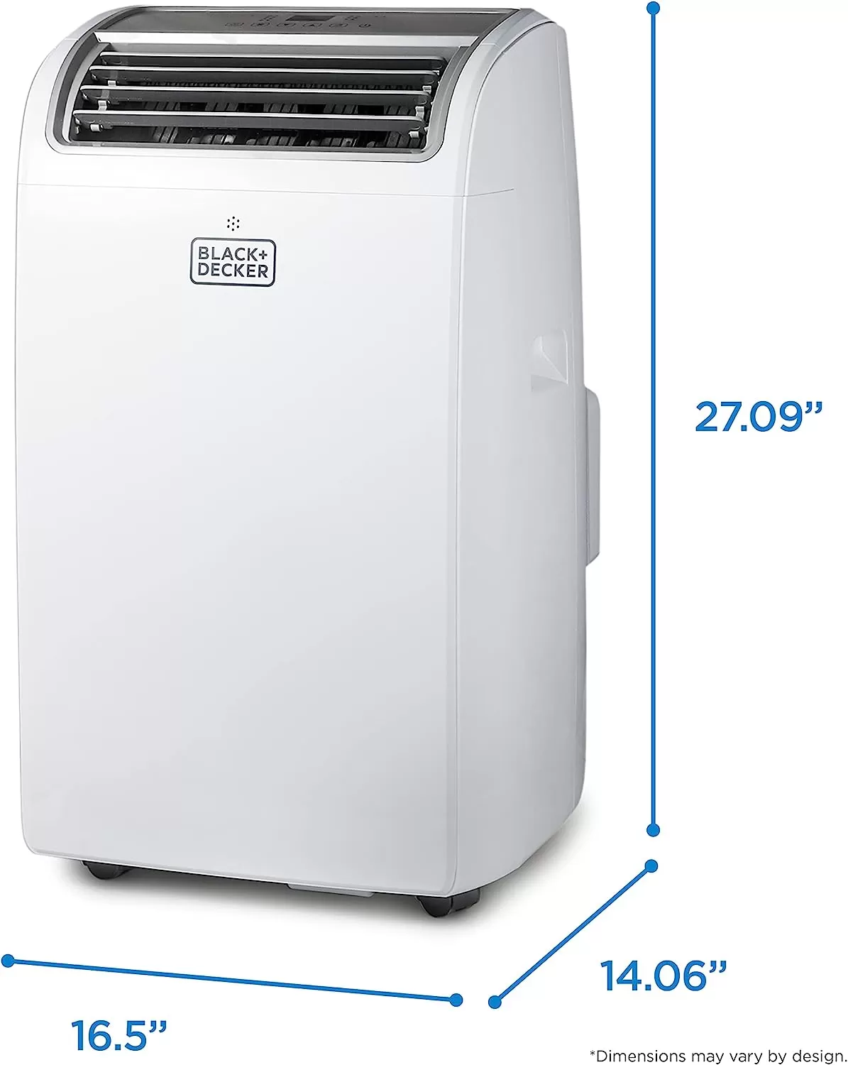 BLACK+DECKER 8,000 BTU Portable Air Conditioner up to 350 Sq. with Remote Control, White