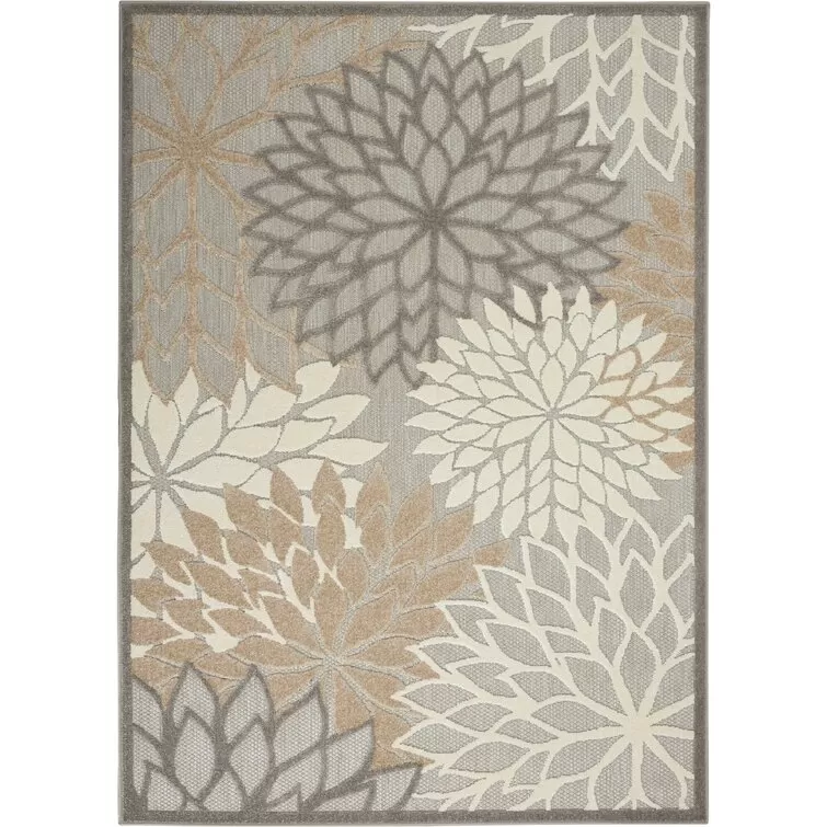 Rosario Navy/Ivory/Taupe Indoor/Outdoor Rug