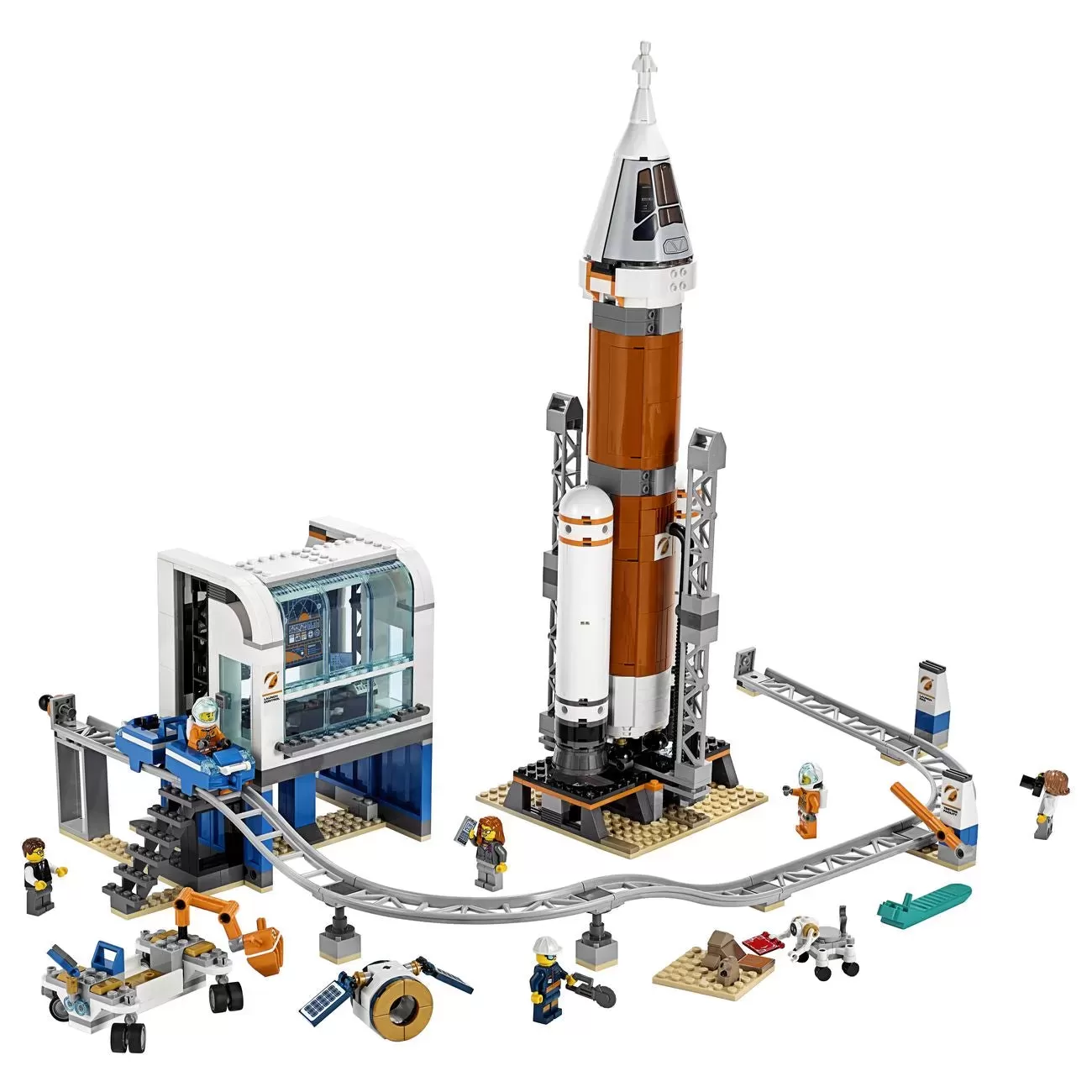 60228 CITY DEEP SPACE ROCKET AND LAUNCH CONTROL
