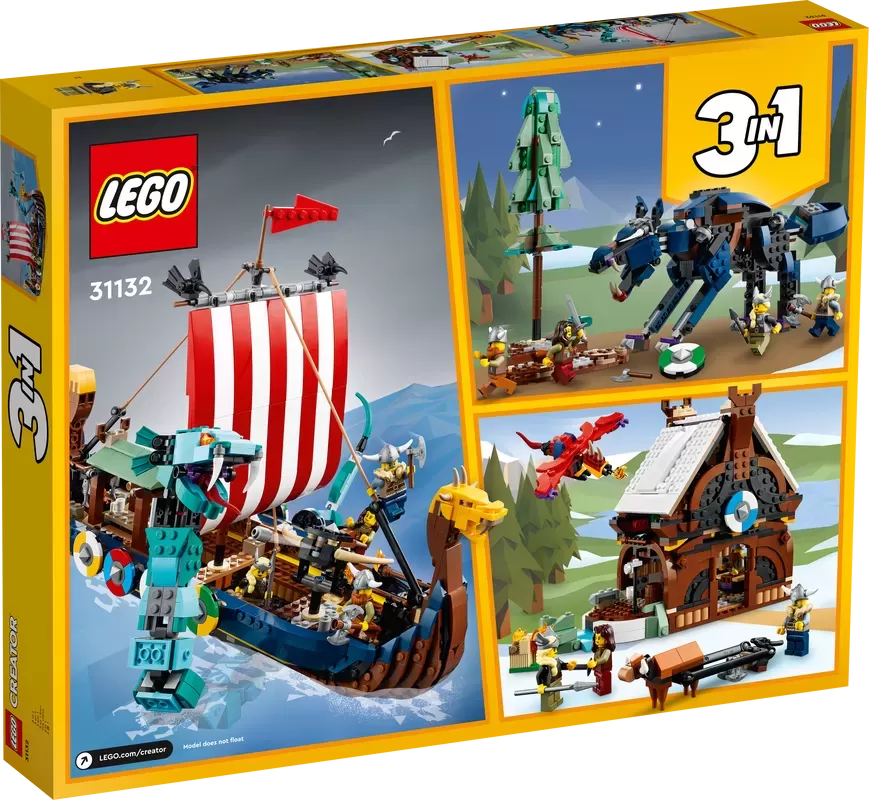 31132 CREATOR VIKING SHIP AND THE MIDGARD SERPENT