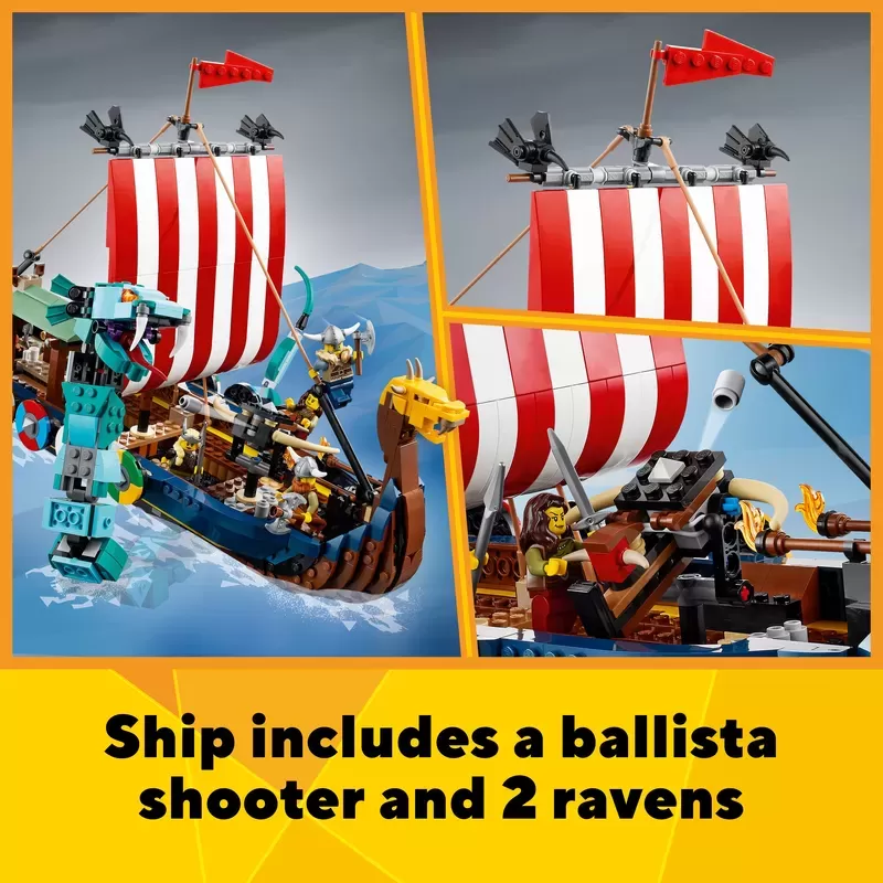 31132 CREATOR VIKING SHIP AND THE MIDGARD SERPENT