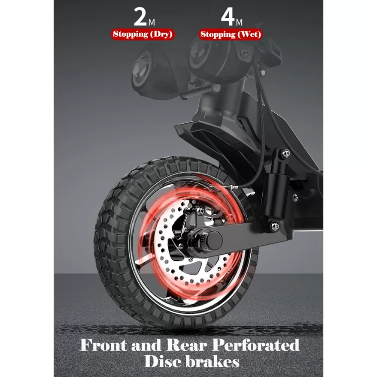 Powerful Motorized Foldable Electric Off-Road Scooter For All Terrain