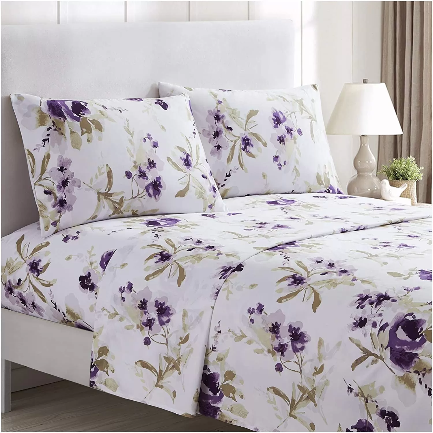 Brushed Microfiber Hypoallergenic 4 pcs Bedsheet Set