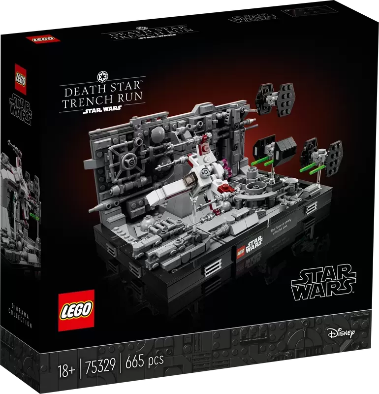 STAR WARS DEATH STAR TRENCH RUN DIORAMA 75329 BUILDING KIT