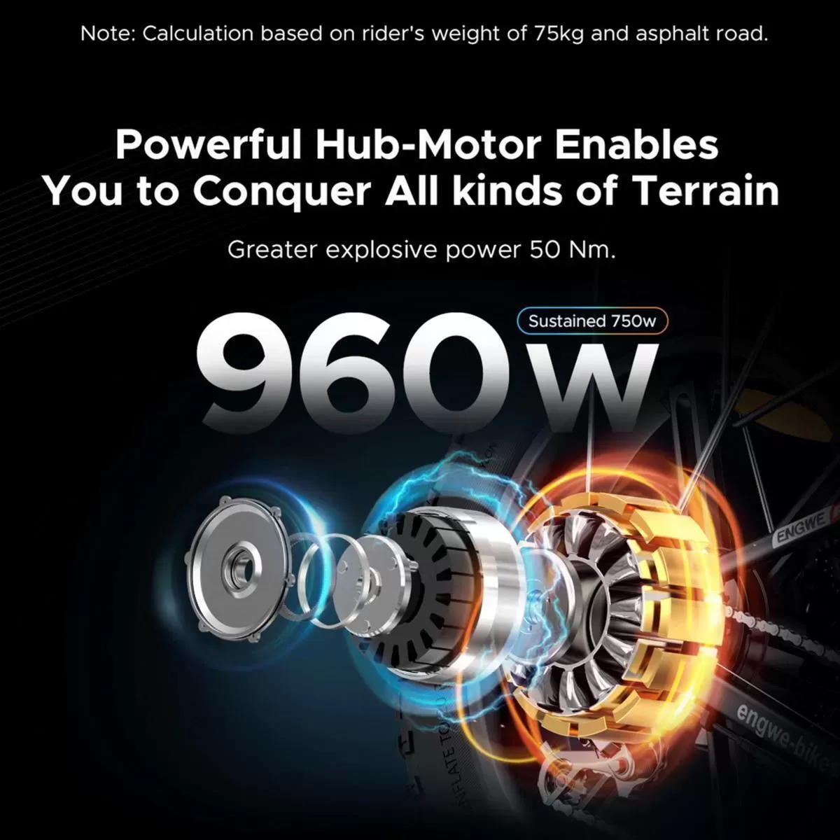 💝HSN-Last Day For Clearance-BUY 2 SAVE 35%!Engwe by Z-Edge 750-Watt Folding E-Bike w/Pedal