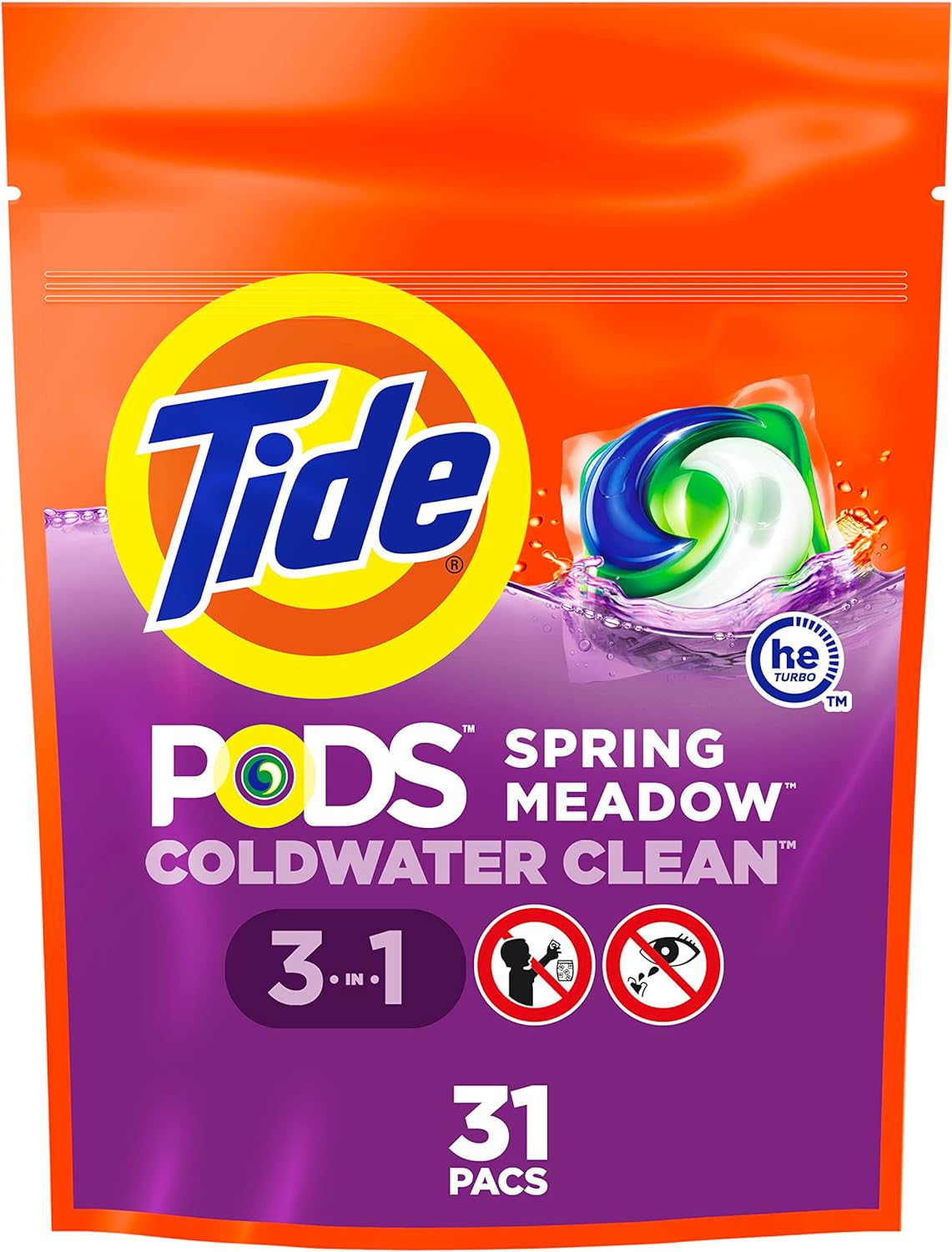Tide PODS Laundry Detergent Soap Pods, Spring Meadow, 81 count