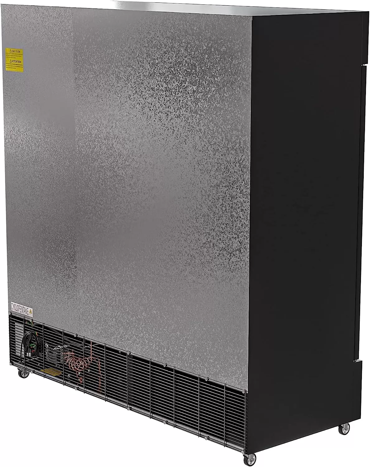 KoolMore Commercial One Glass Door Display Upright Beverage Refrigerator Cooler Merchandiser - 12 Cu. Ft [Black] (MDR-1GD-12C)