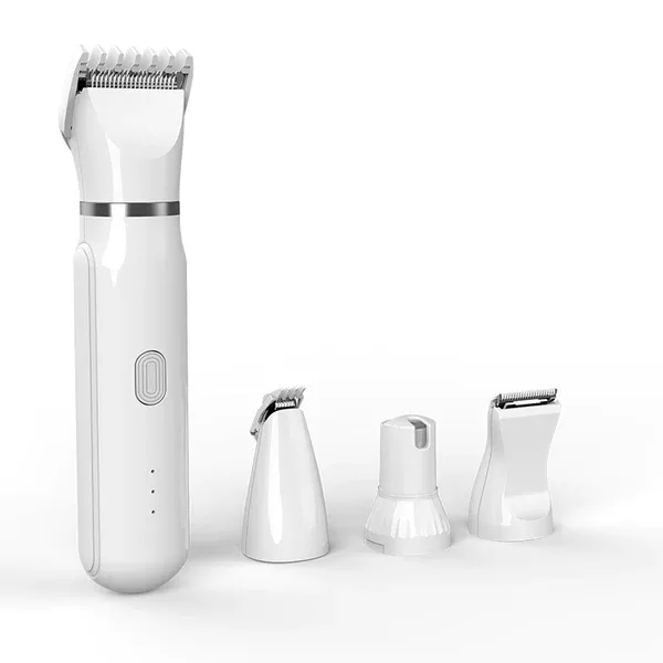 Ultimate Pet Grooming Kit 🐶 4-in-1 Electric Clippers with 4 Interchangeable Blades