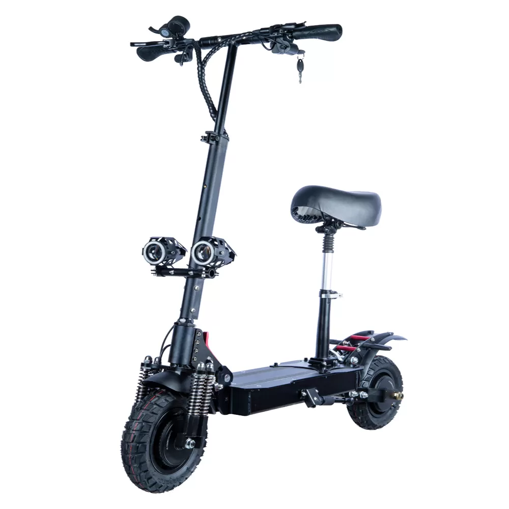 (š„Limited Time Sale) T4 10inch 2400W E Scooter with Off Road Tire Foldable Dual Motor Electric scooter