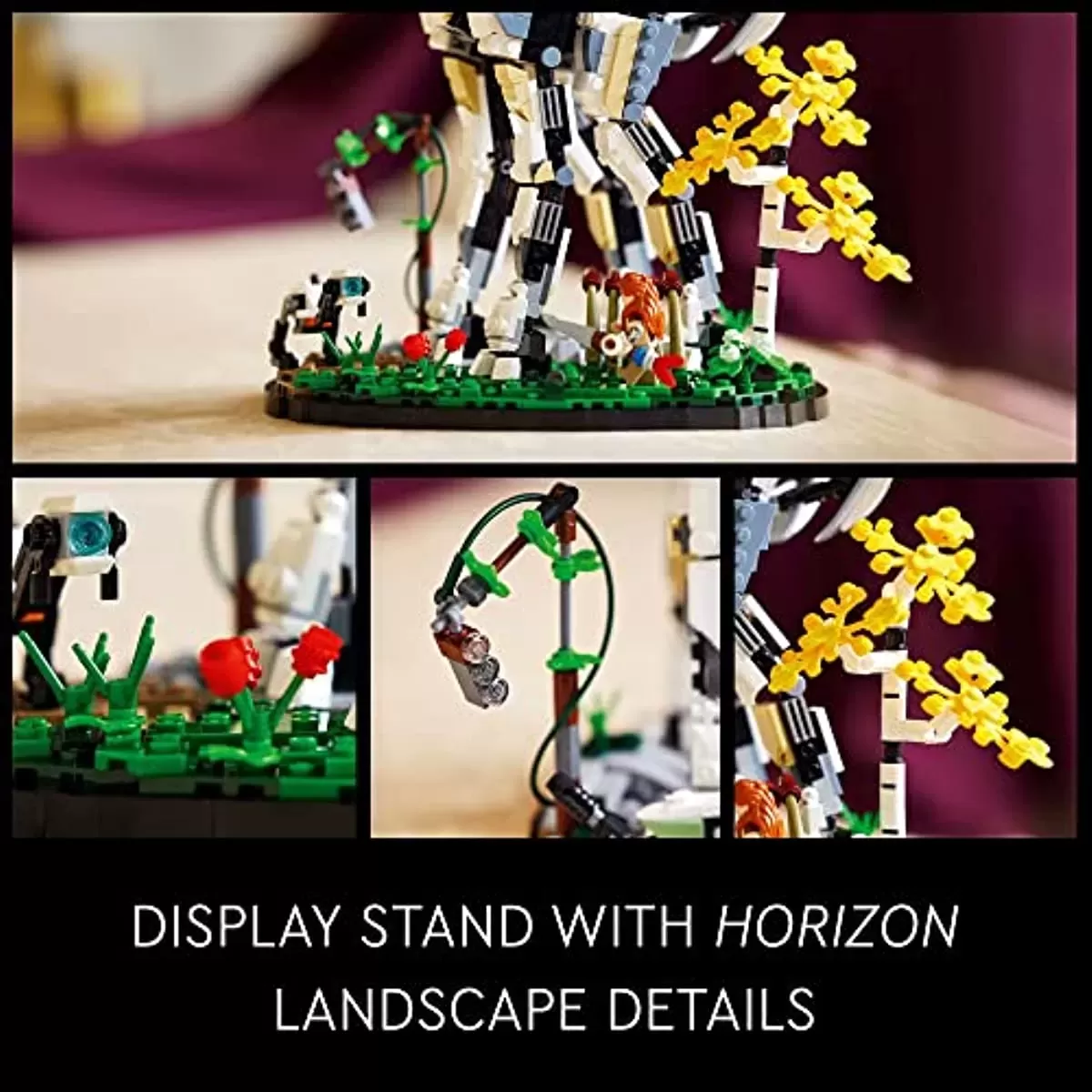 Horizon Forbidden West: Tallneck 76989 Building Sett; Collectible Gift for Adult Gaming Fans; Model of The Iconic Machine with a Display Stand (1,222 Pieces)