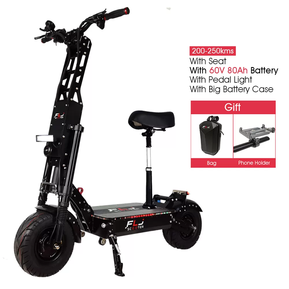 (ð¥Limited Time Sale) K6 6000W all terrain Fat wheels dual motor electric scooter with Max Speed 53MPH