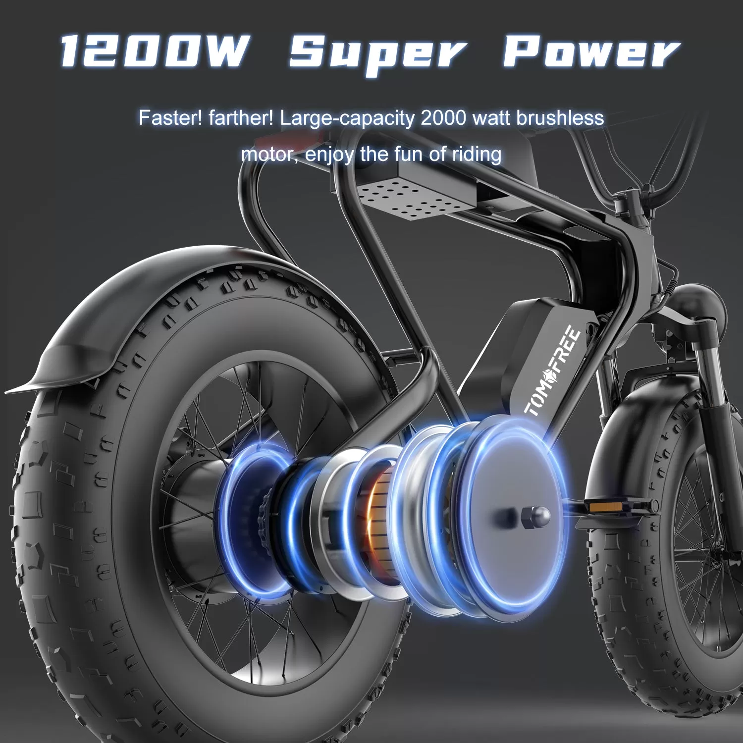E-Bike DK200 Electric Bike 1200W Motor 20Ah Battery with 20