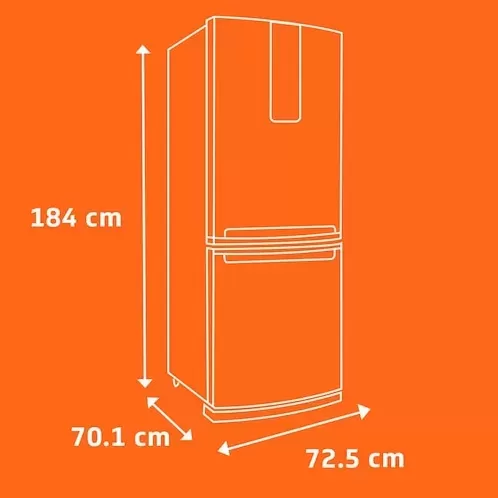 Brastemp BRE57AK Frost Free Refrigerator with Turbo Ice Inverse - 443L