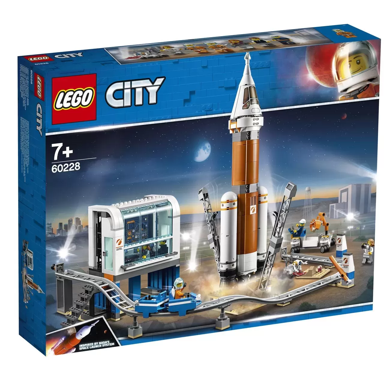 60228 CITY DEEP SPACE ROCKET AND LAUNCH CONTROL