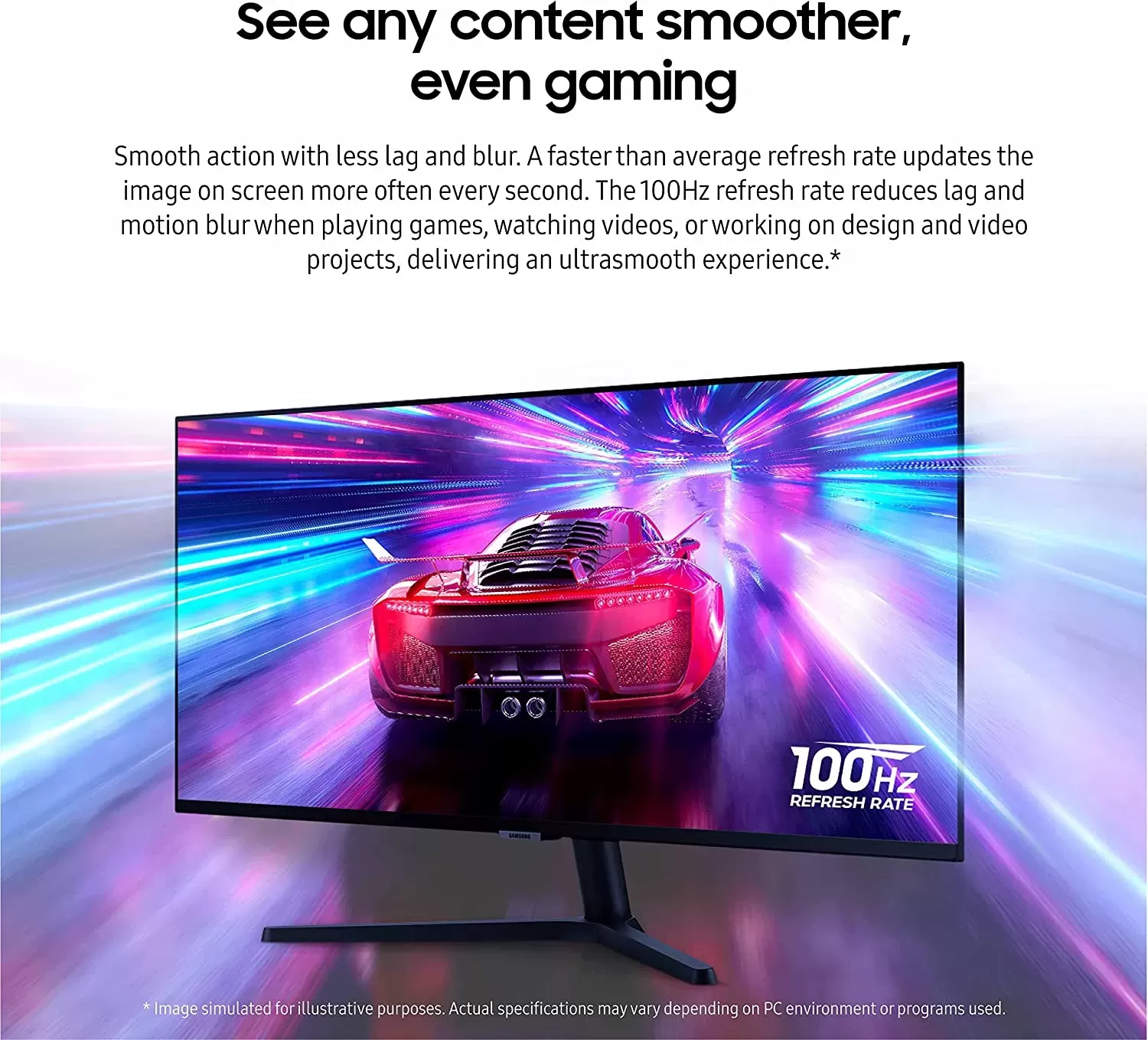 34-Inch ViewFinity S50GC Series Ultra-WQHD Monitor, 100Hz, 5ms, HDR10, AMD FreeSync, Eye Care, Borderless Design, PIP, PBP, LS34C502GANXZA, 2023