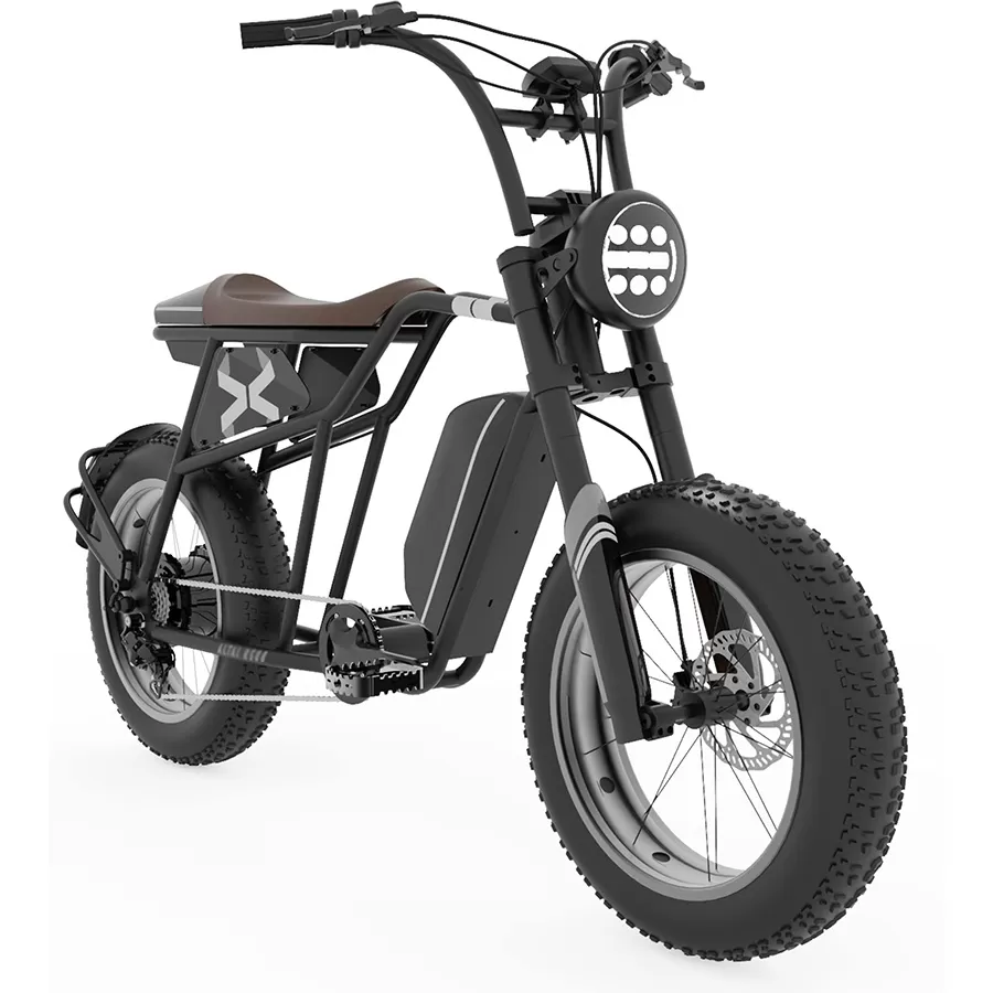 R500 Electric Bicycle with 28 mph Max Speed, 500W Motor, Average Range of 60 Miles and 20” Fat Tires