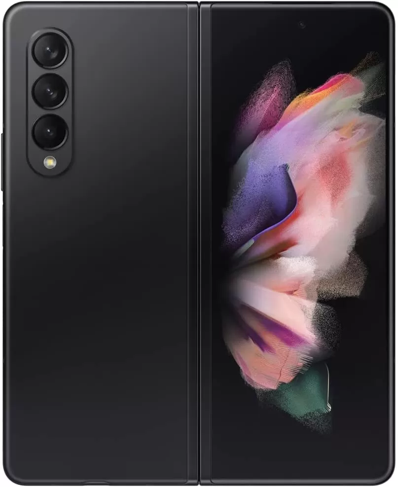Galaxy Z Fold 3 5G Factory Unlocked Android Cell Phone US Version Smartphone Foldable Dual Screen Under Display Camera 256GB Storage, Phantom Black (Renewed)