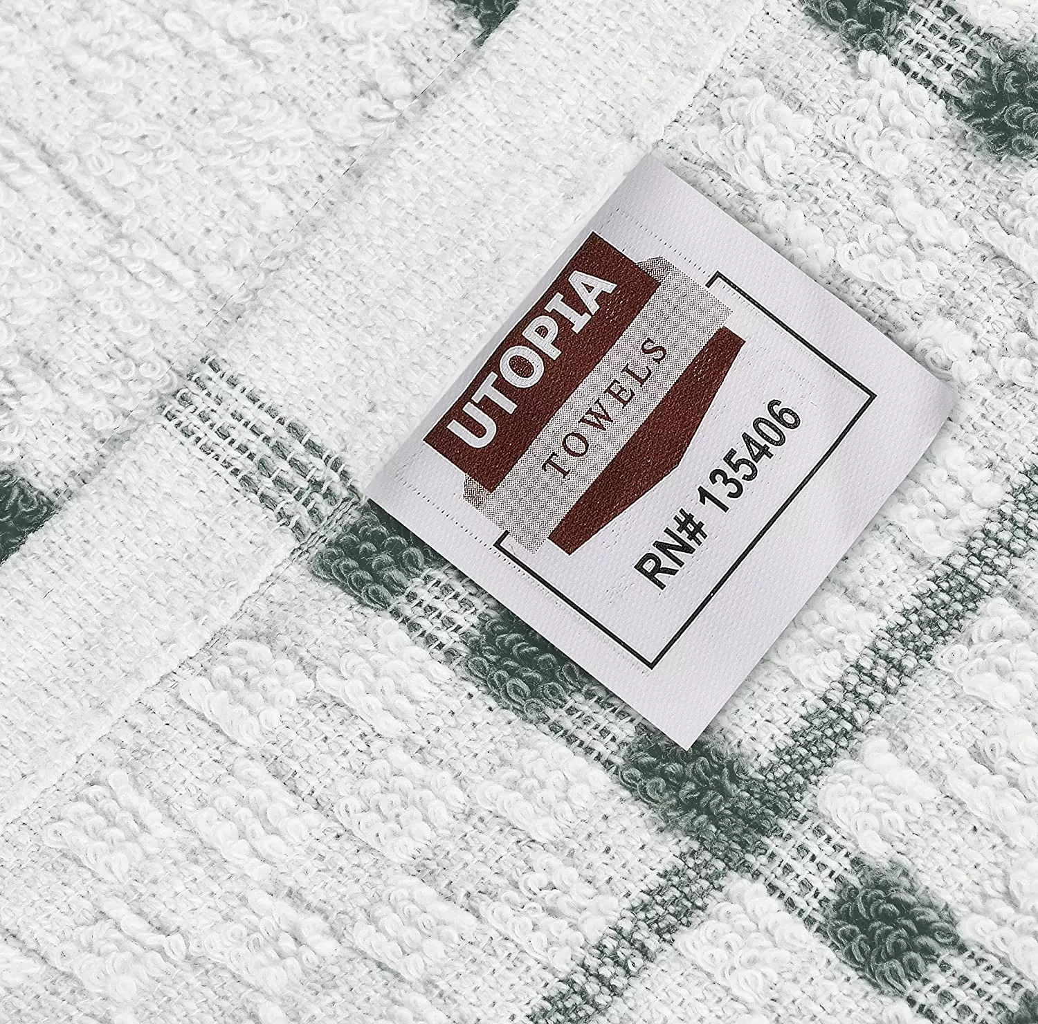 Kitchen Towels 12 Pack, 15 x 25 Inches, 100% Ring Spun Cotton Super Soft and Absorbent Linen Dish Towels, Tea Towels and Bar Towels Set (Black)