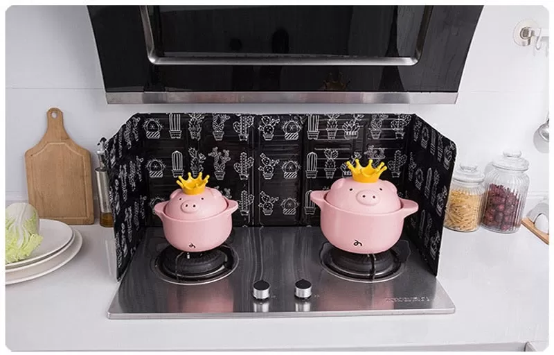 Aluminum Foldable Kitchen Gas Stove Baffle Plate