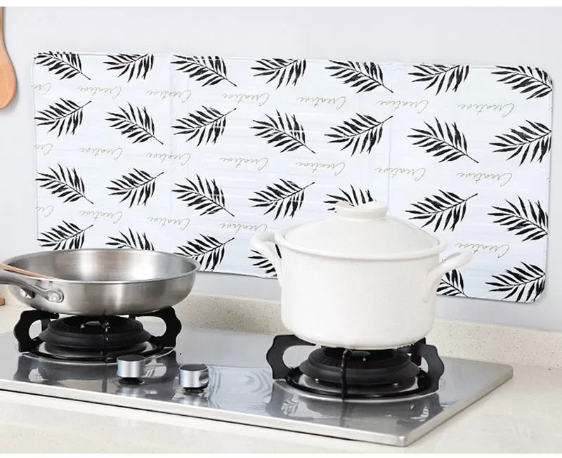 Aluminum Foldable Kitchen Gas Stove Baffle Plate