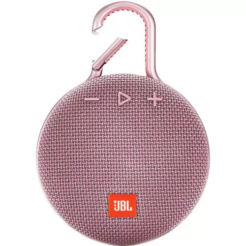 JBL Clip 3 Portable Bluetooth Speaker (Dusty Pink)