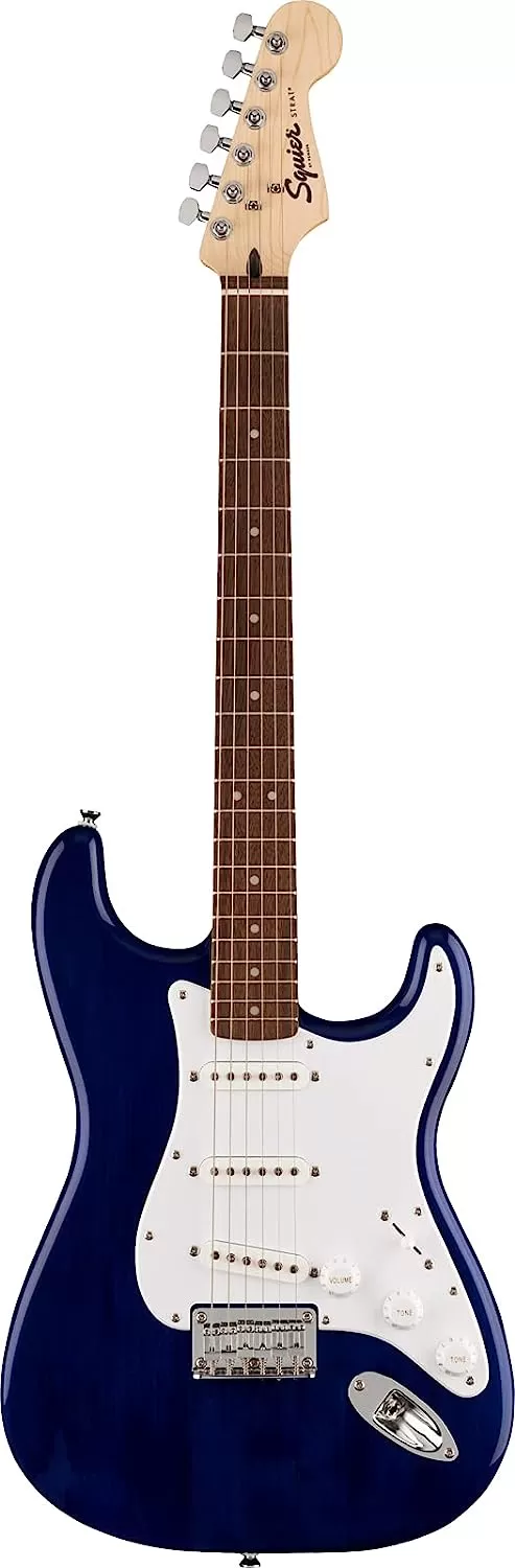 Fender Squier Stratocaster - Sunburst Bundle with Frontman 10G Amp, Gig Bag, Instrument Cable, Tuner, Strap, Picks, Fender Play Online Lessons, Instructional Book, and Austin Bazaar Instructional DVD