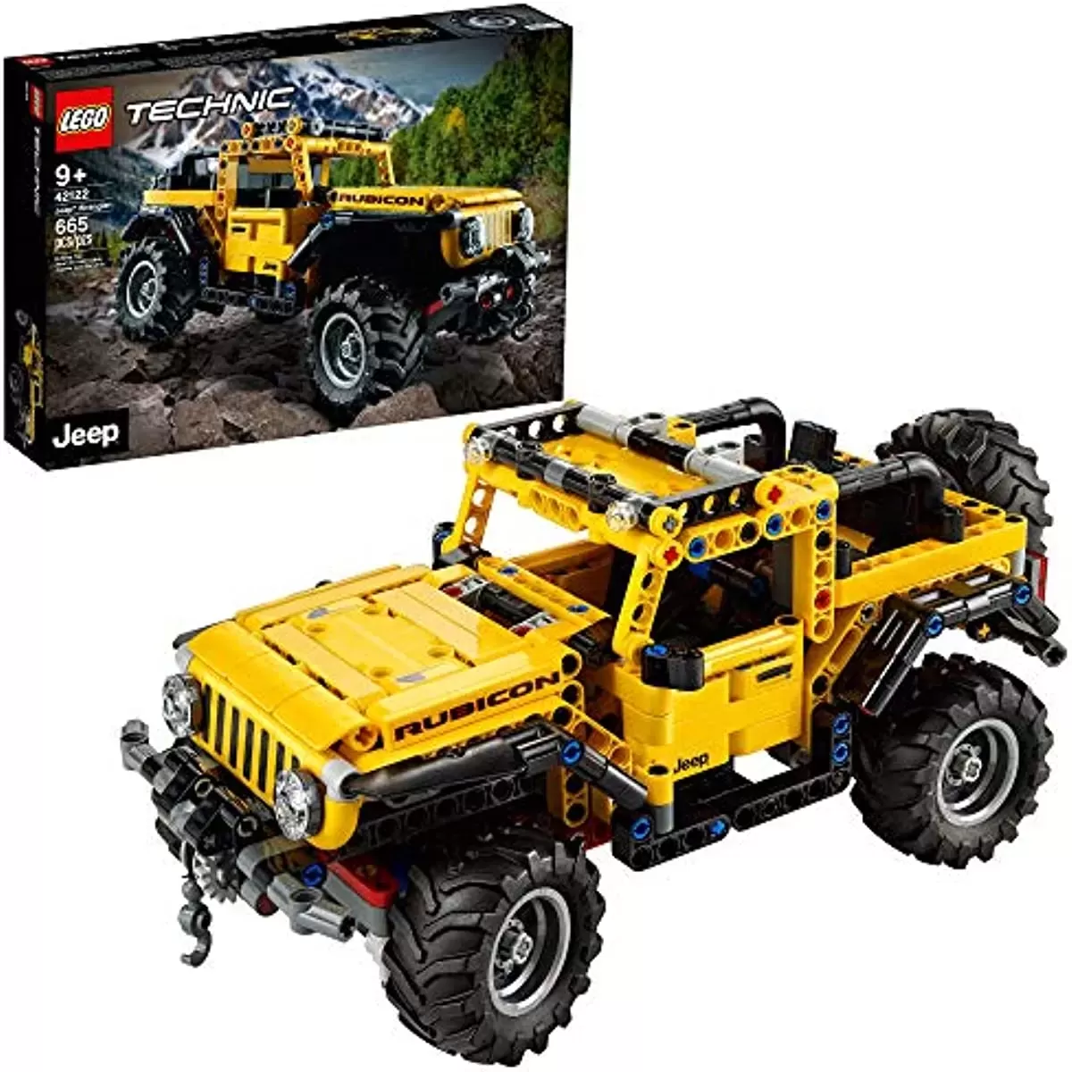 Technic Jeep Wrangler 42122 Building Toy Set for Kids, Boys, and Girls Ages 9+ (665 Pieces)