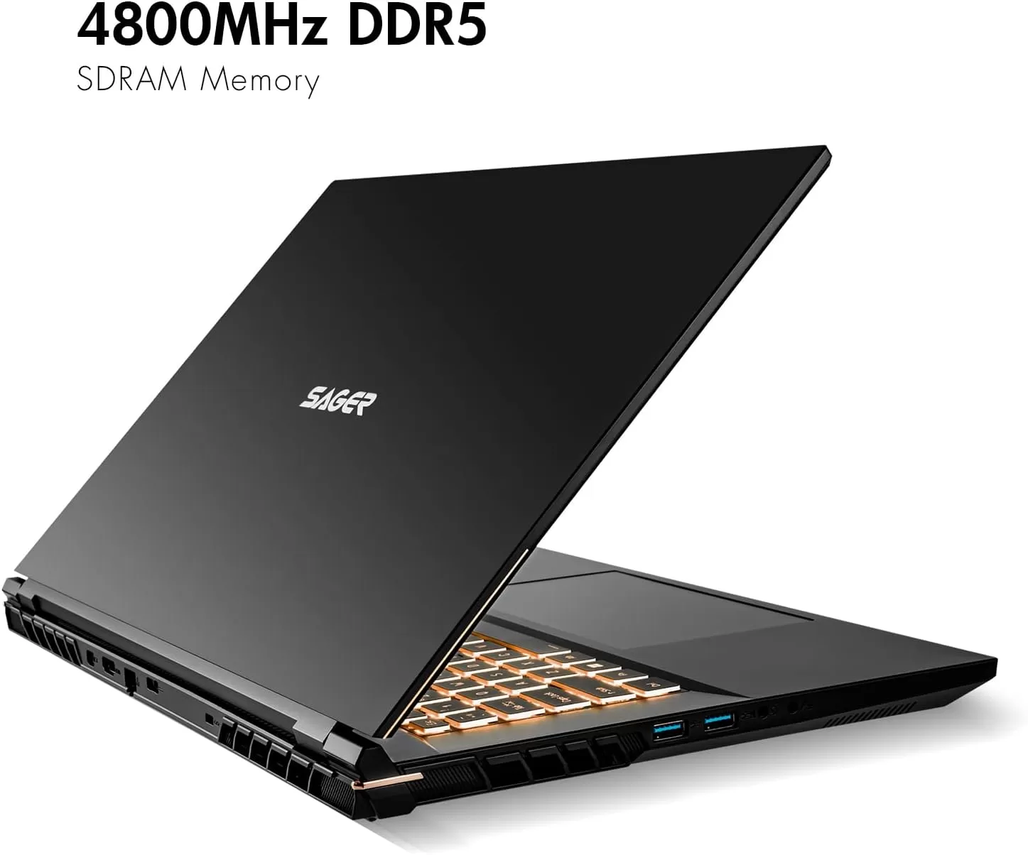 Sager 2023 NP8875E Gaming Laptop, 17.3 Inch QHD 240Hz 100% DCI-P3 G-Sync, Intel i9-13900HX, RTX 4070 8GB, 64GB RAM, 2TB Gen4 NVMe SSD, Win 11