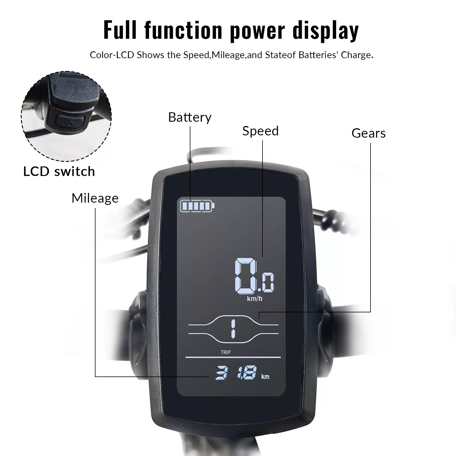 E-bike DP2003 King Kong Snow Electric Vehicle 48V12AH 500W High performance motor