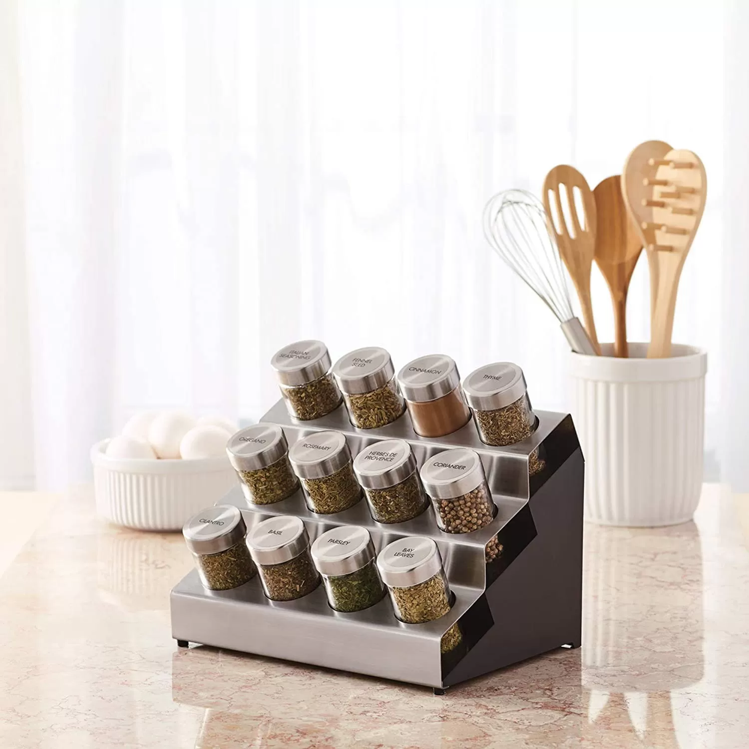 🎁GIFTRotary 20-tank counter top rack tower organizer