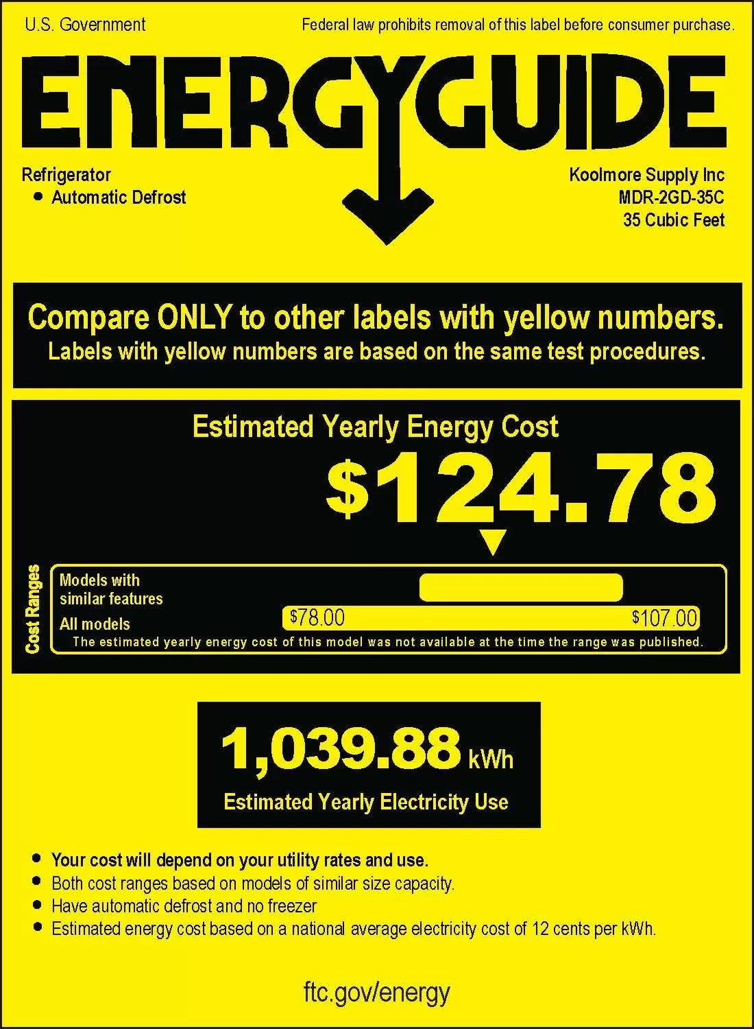 KoolMore Commercial One Glass Door Display Upright Beverage Refrigerator Cooler Merchandiser - 12 Cu. Ft [Black] (MDR-1GD-12C)