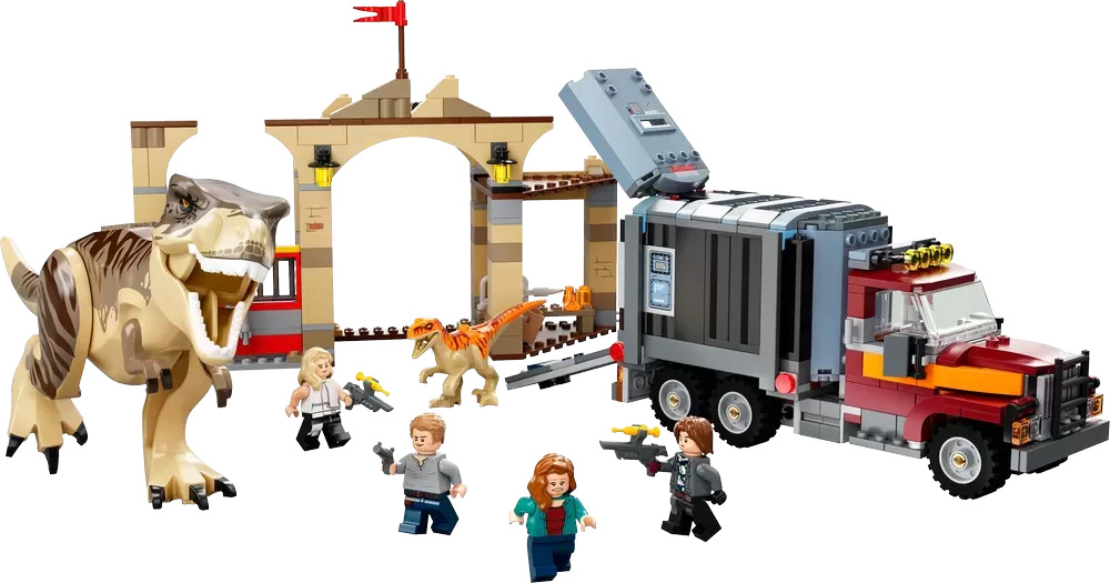 JURASSIC WORLD T. REX & ATROCIRAPTOR DINOSAUR BREAKOUT 76948
