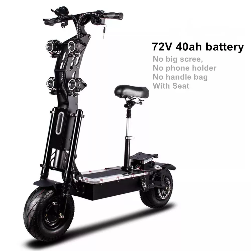 (ð¥Limited Time Sale) Upgraded SK2 72V 8000W 13inch fat wheel best electric Scooter E scooters