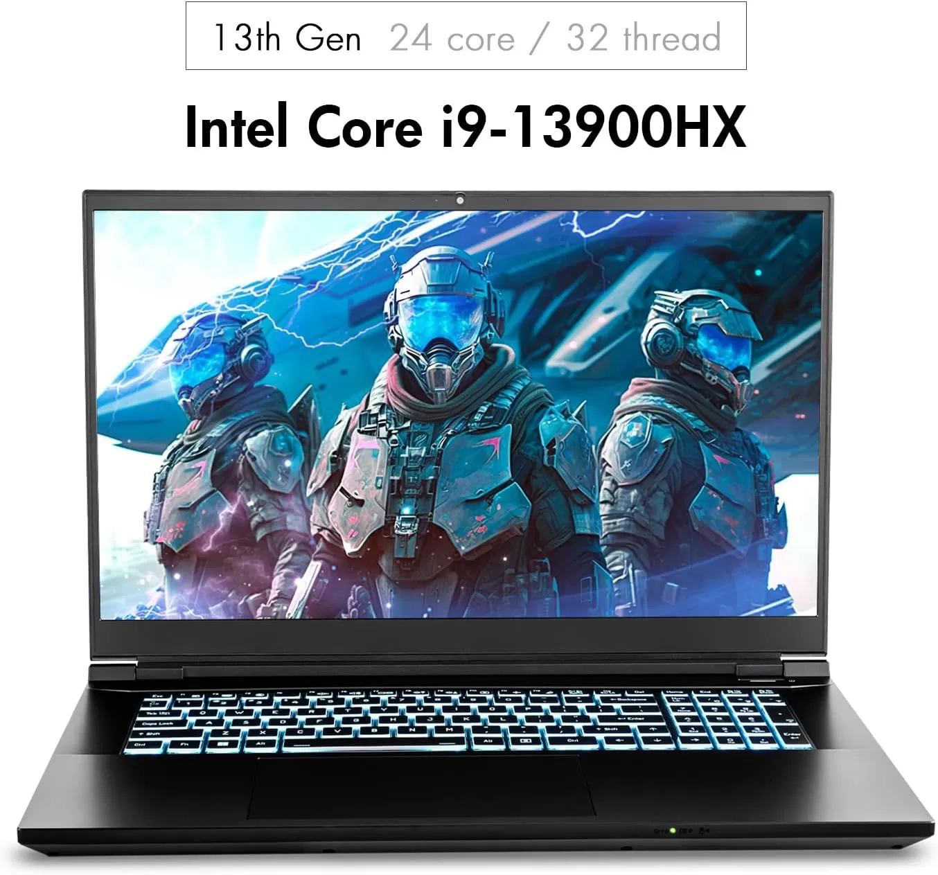 Sager 2023 NP8875E Gaming Laptop, 17.3 Inch QHD 240Hz 100% DCI-P3 G-Sync, Intel i9-13900HX, RTX 4070 8GB, 64GB RAM, 2TB Gen4 NVMe SSD, Win 11