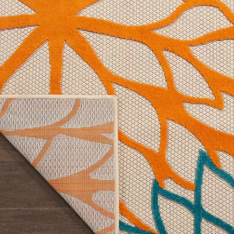 Miraloma Green/Red/Orange Indoor/Outdoor Rug