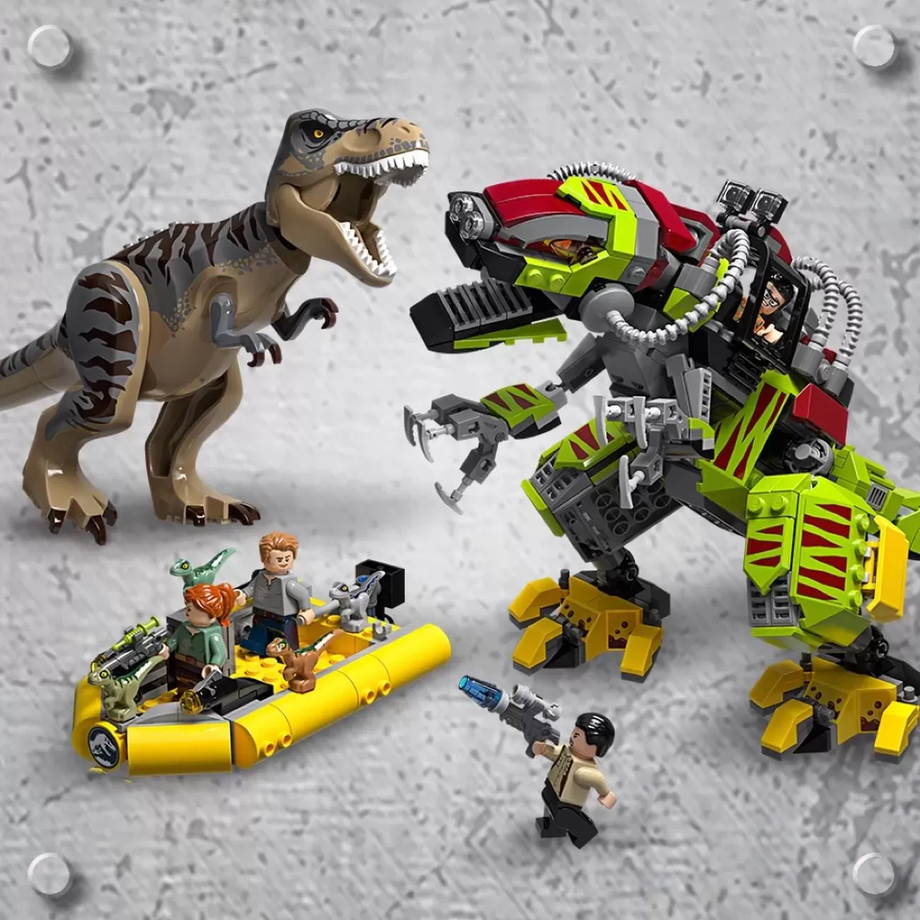 75938 JURASSIC WORLD T REX VS DINO-MECH BATTLE