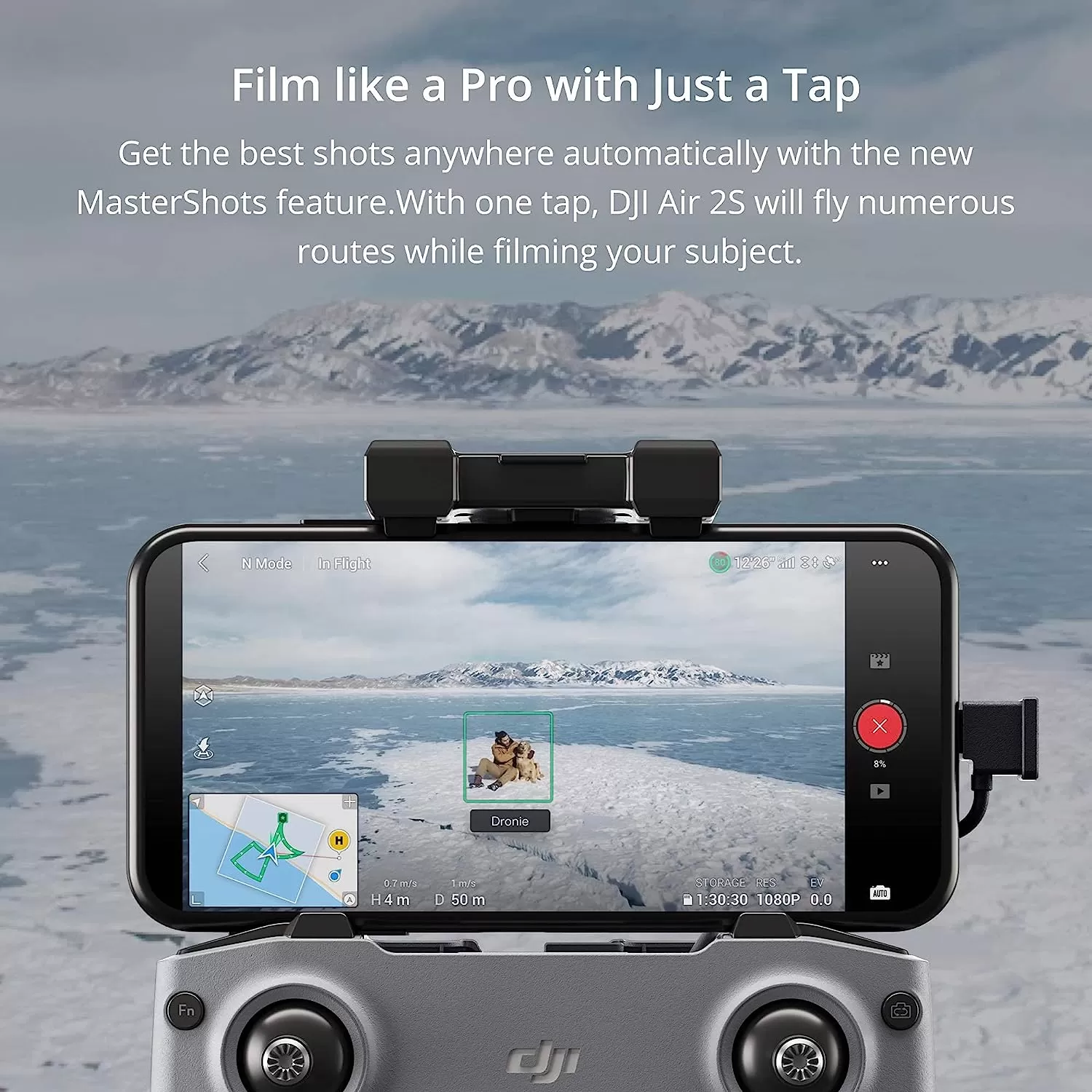DJI Air 2S - Drone Quadcopter UAV with 3-Axis Gimbal Camera, 5.4K Video, 1-Inch CMOS Sensor, 4 Directions of Obstacle Sensing, 31-Min Flight Time, Max 7.5-Mile Video Transmission, MasterShots, Gray (Renewed)