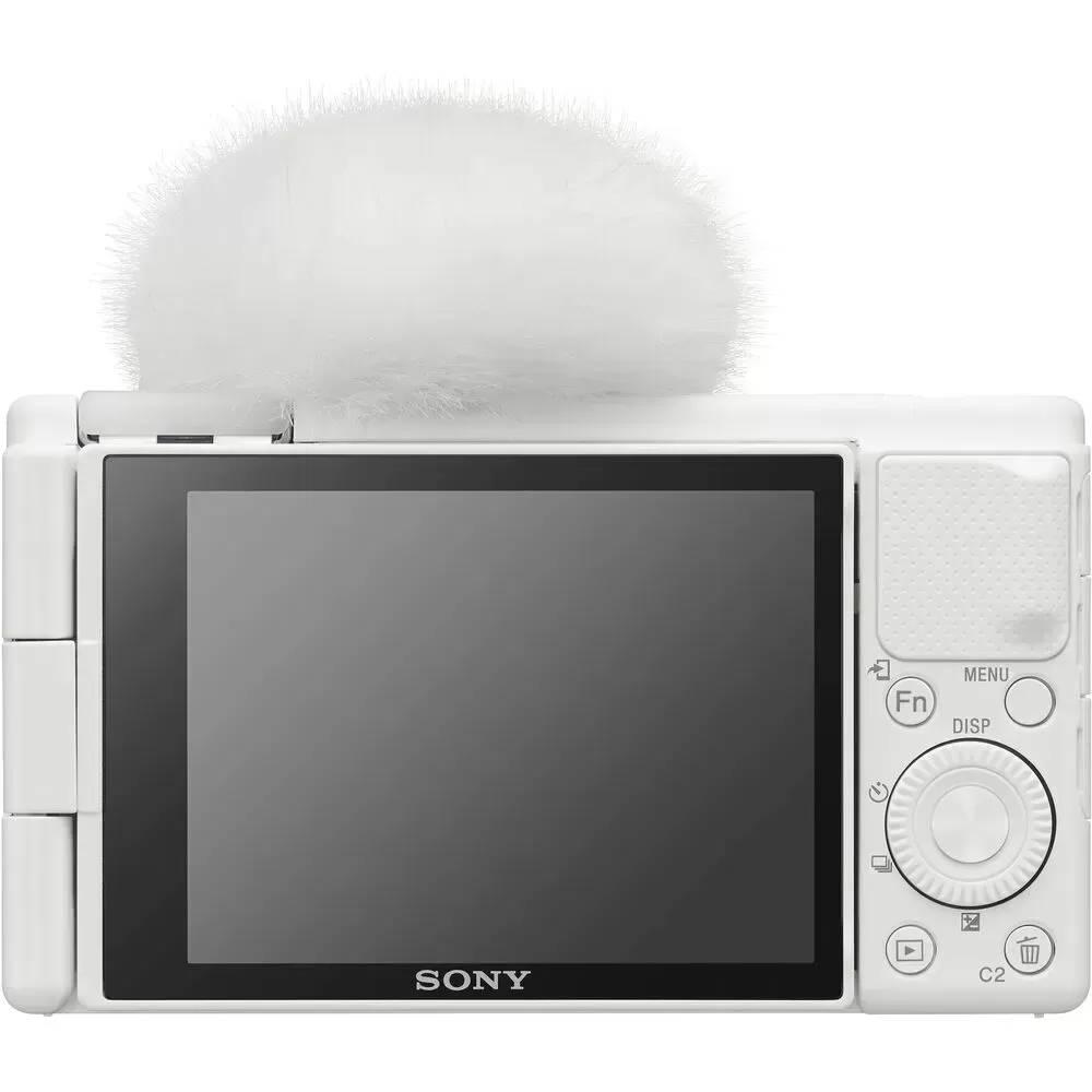 Sony ZV-1 Digital Camera | White with 64GB Card + Case + Flash + Battery & Charger + Tripod + Kit