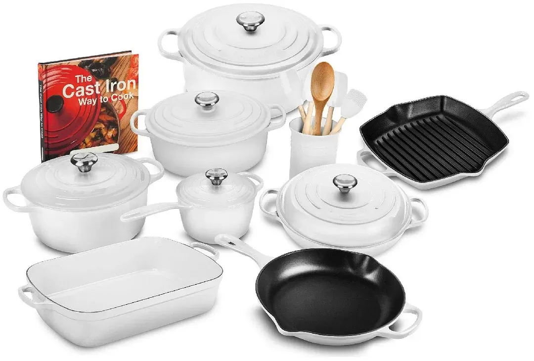 [🔥Limited time offer Only Today! ]20-piece Signature Cast Iron Cookware