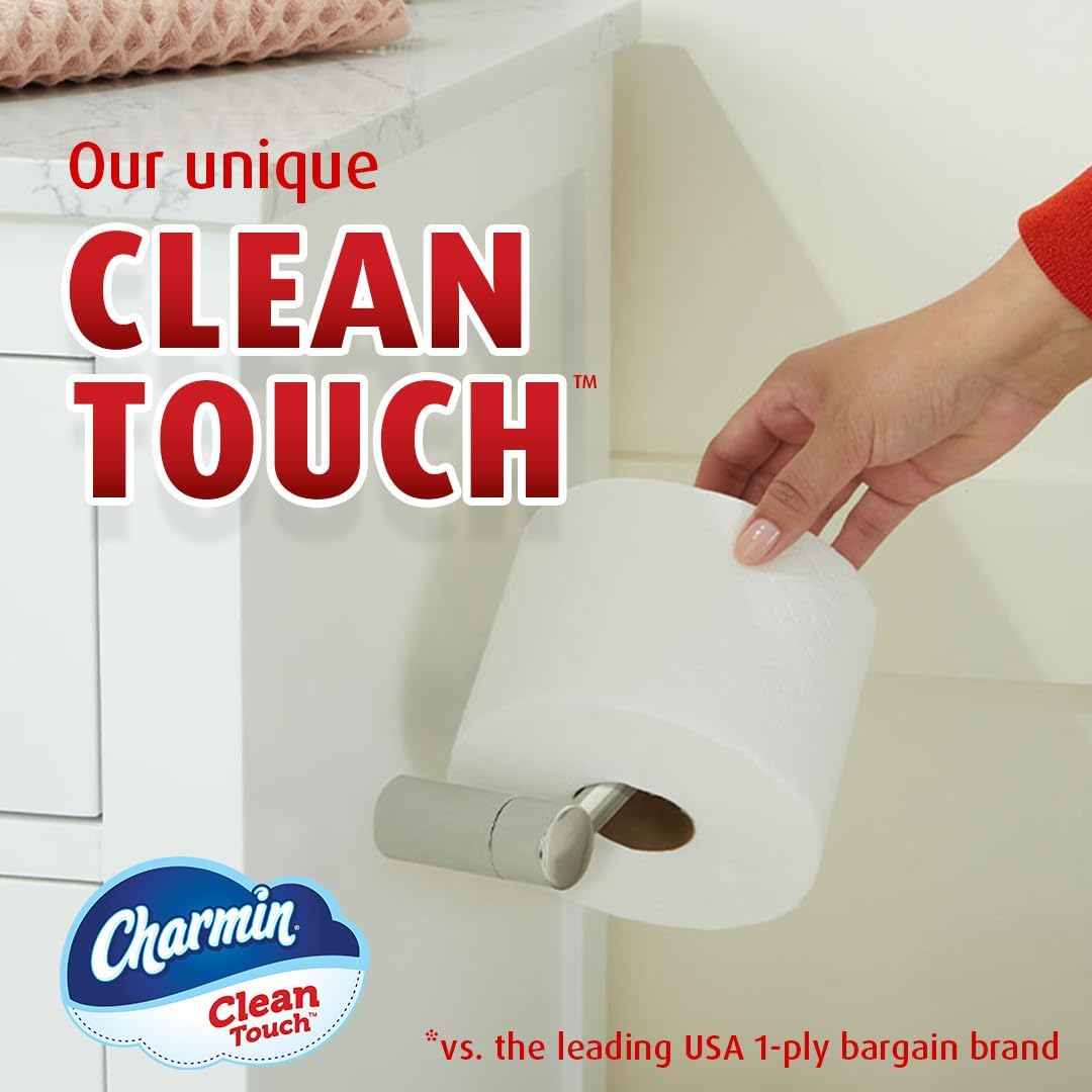 Charmin Ultra Strong Clean Touch Toilet Paper, 18 Family Mega Rolls = 90 Regular Rolls