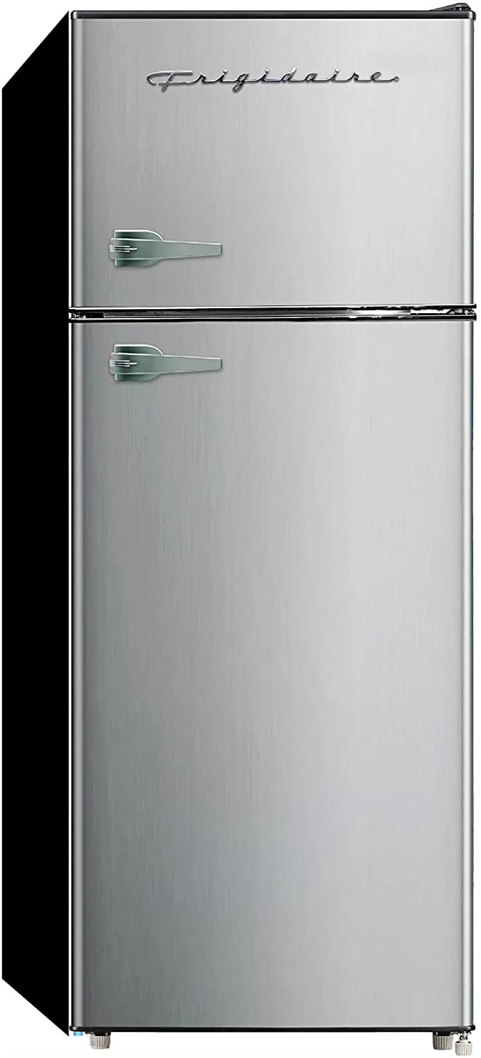 Frigidaire EFR451 2 Door Refrigerator/Freezer, 4.6 cu ft, Platinum Series, Stainless Steel, Double