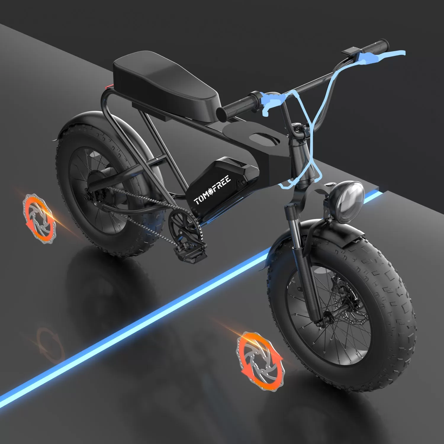 E-Bike DK200 Electric Bike 1200W Motor 20Ah Battery with 20