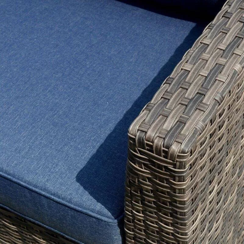 Cassville Wicker/Rattan 8 - Person Seating Group with Cushions