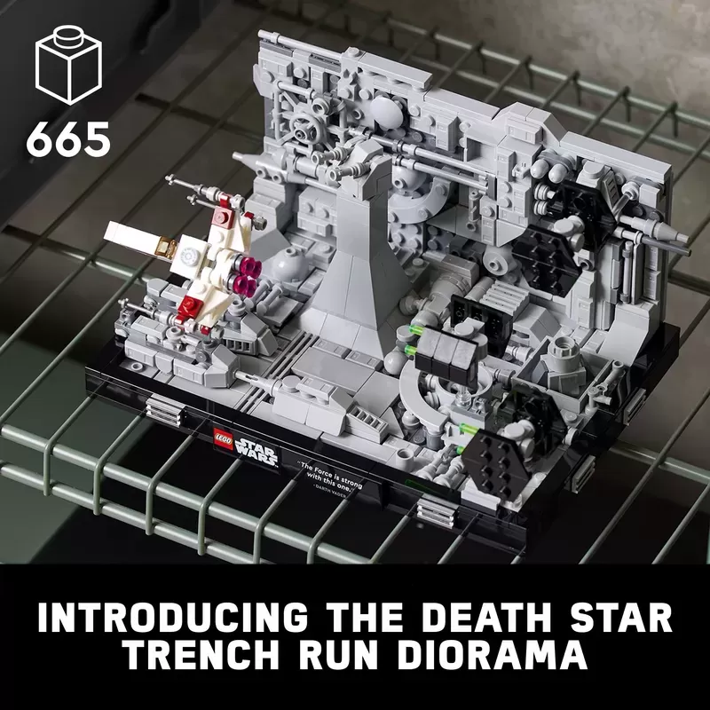 STAR WARS DEATH STAR TRENCH RUN DIORAMA 75329 BUILDING KIT