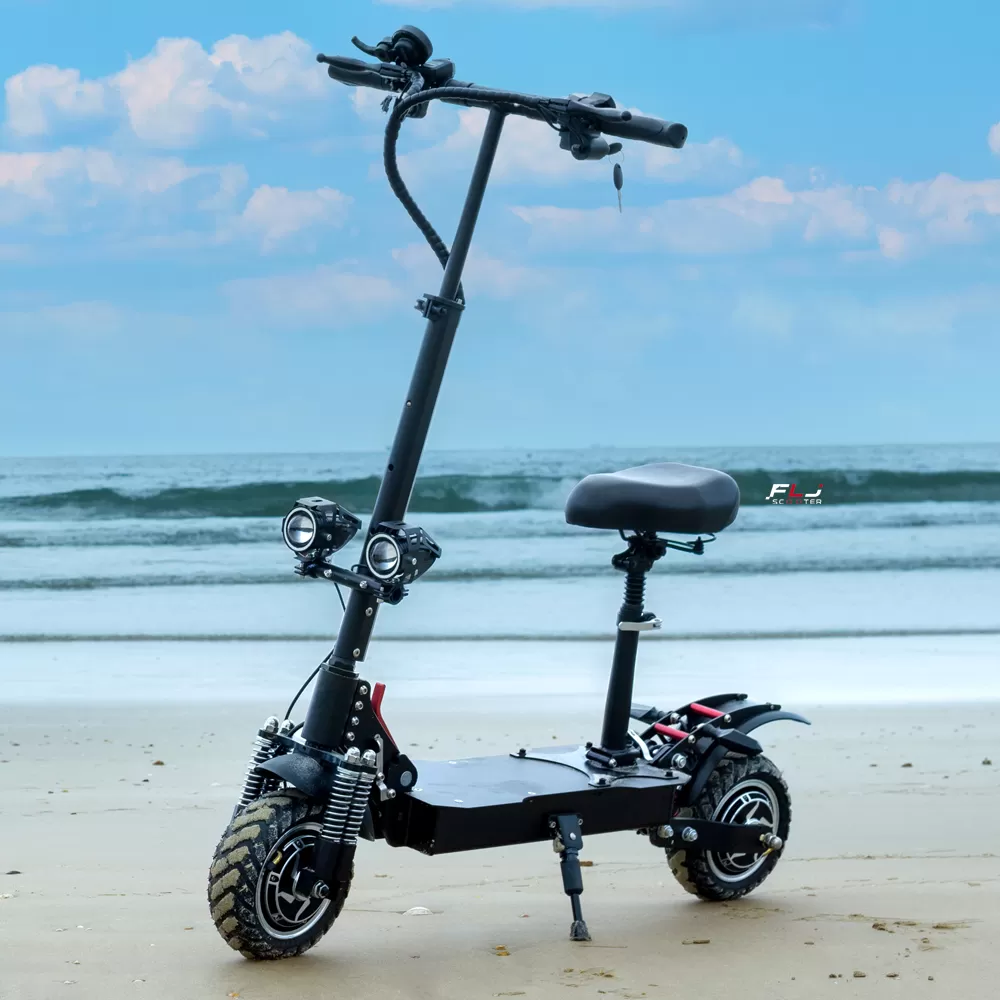 (š„Limited Time Sale) T4 10inch 2400W E Scooter with Off Road Tire Foldable Dual Motor Electric scooter