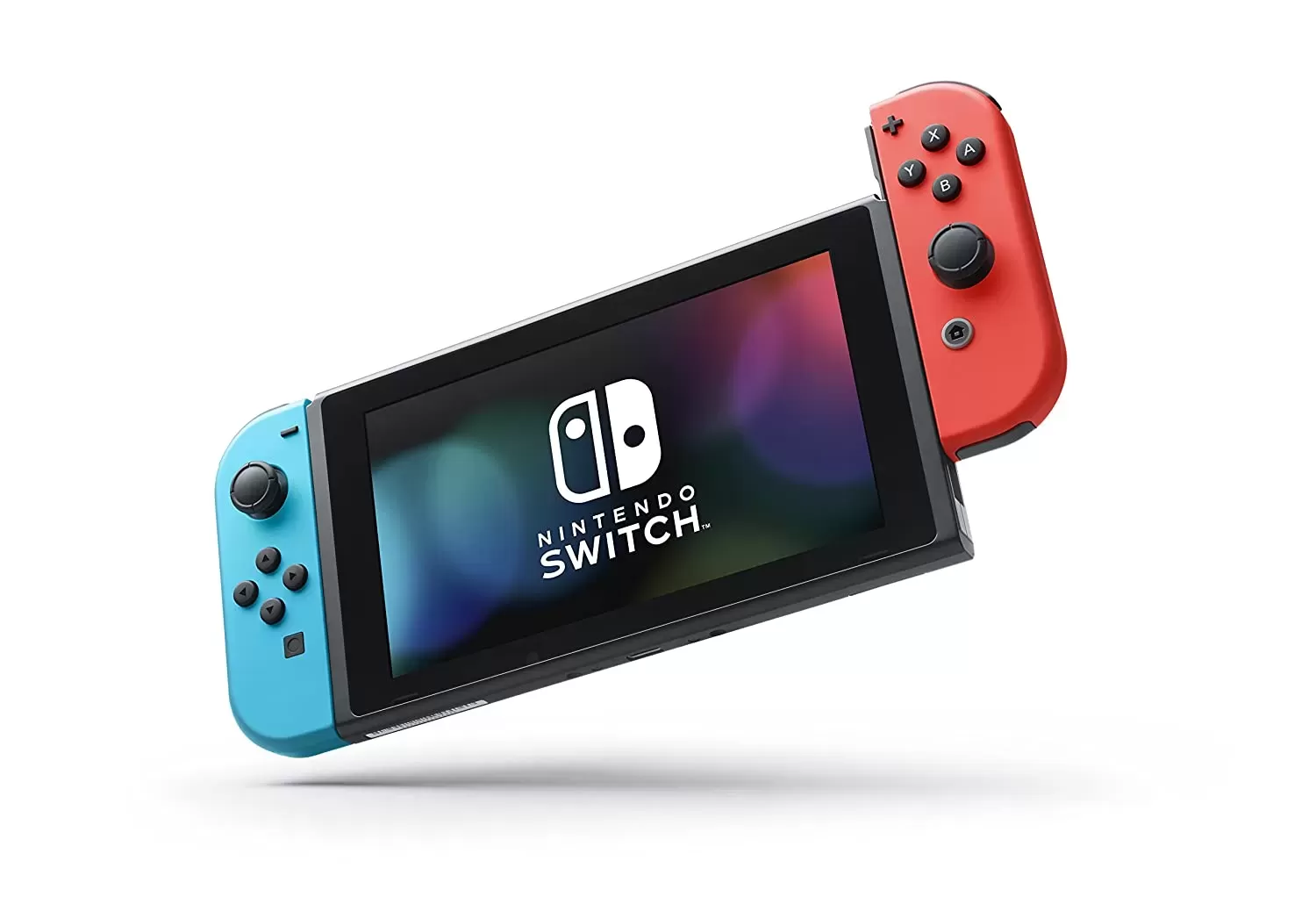 Nintendo SwitchTM with Neon Blue and Neon Red Joy‐ConTM