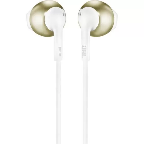 JBL T205 Earbud Headphones (Champagne Gold)